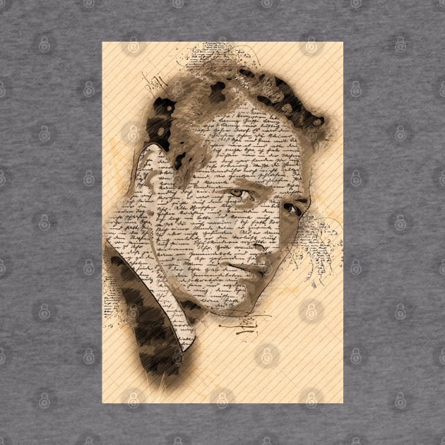 A Tribute to PAUL NEWMAN ✪  Vintage Sketch Retro Art Style by Naumovski